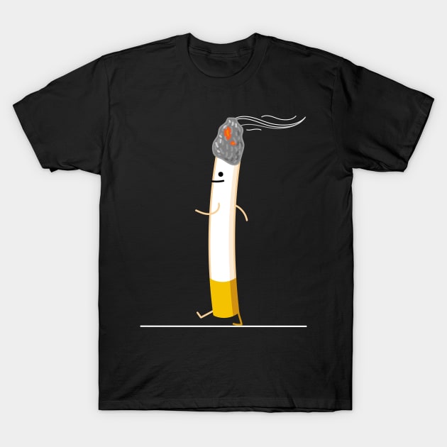 Funny cigarette T-Shirt by spontania